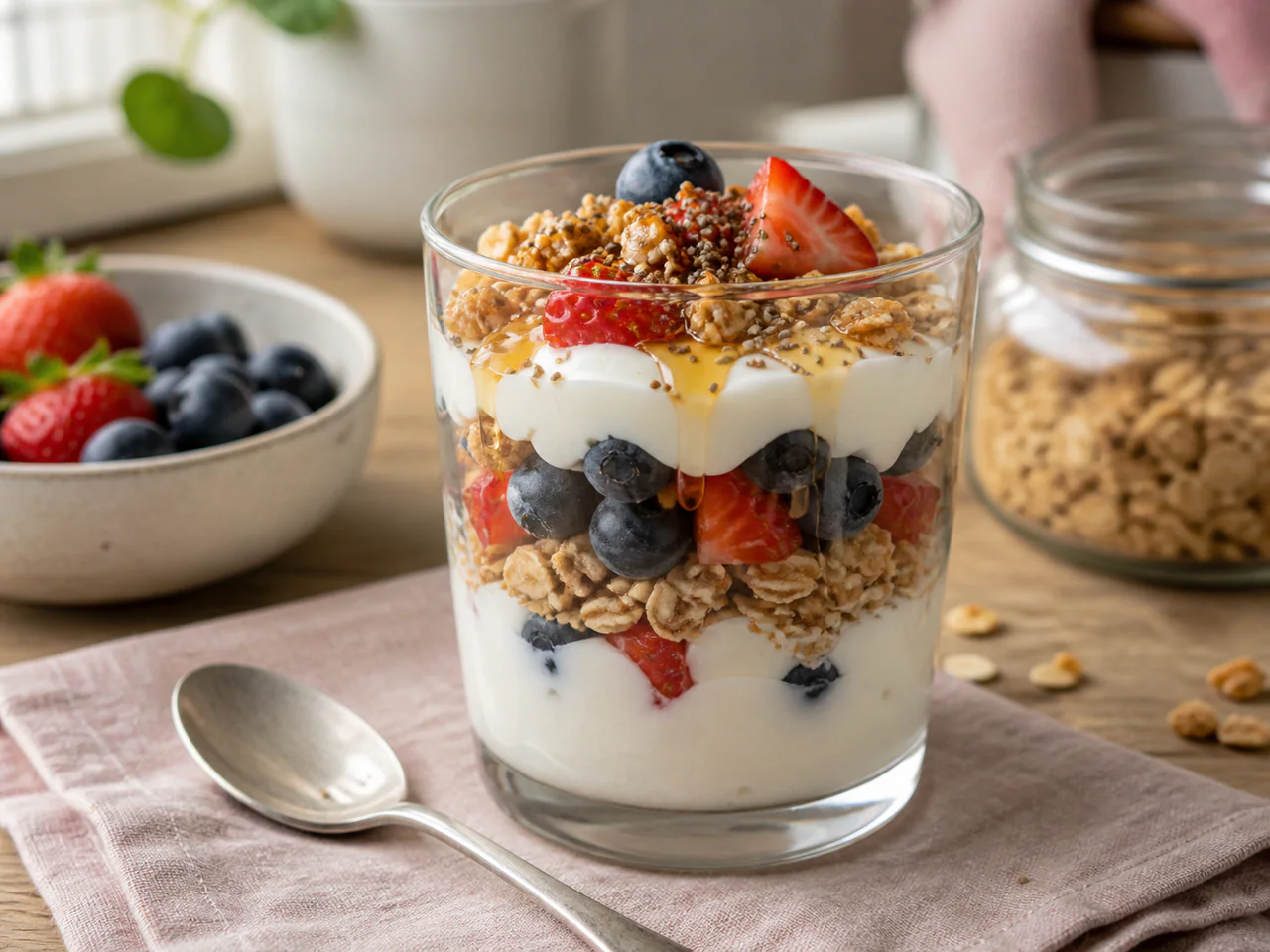 Berry Crunch Yogurt Parfait