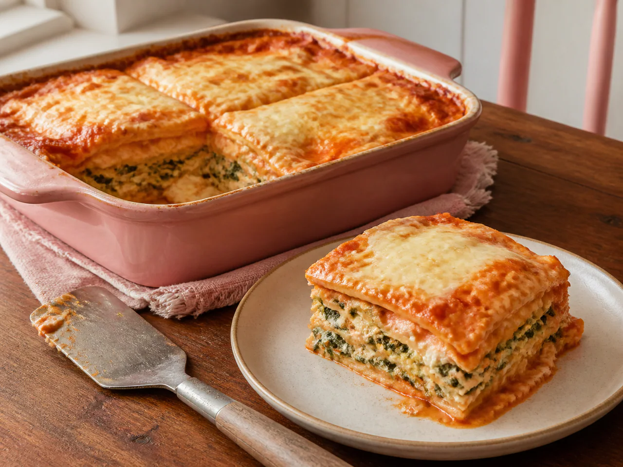 Sunday Pink-Sauce Lasagna